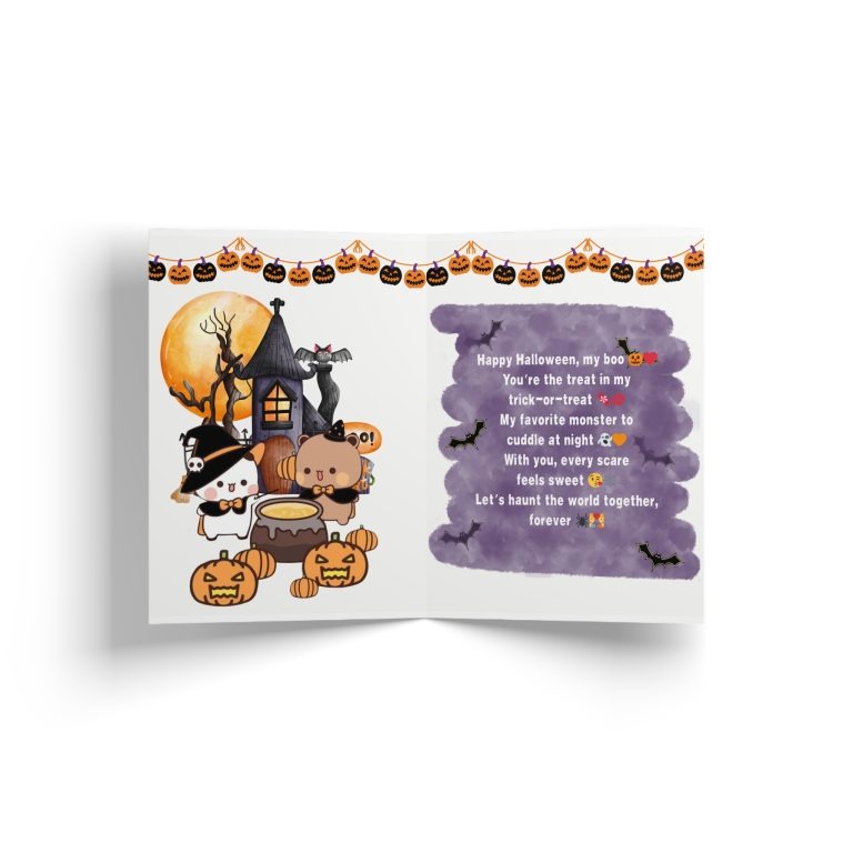 Bubu Dudu Halloween cute card