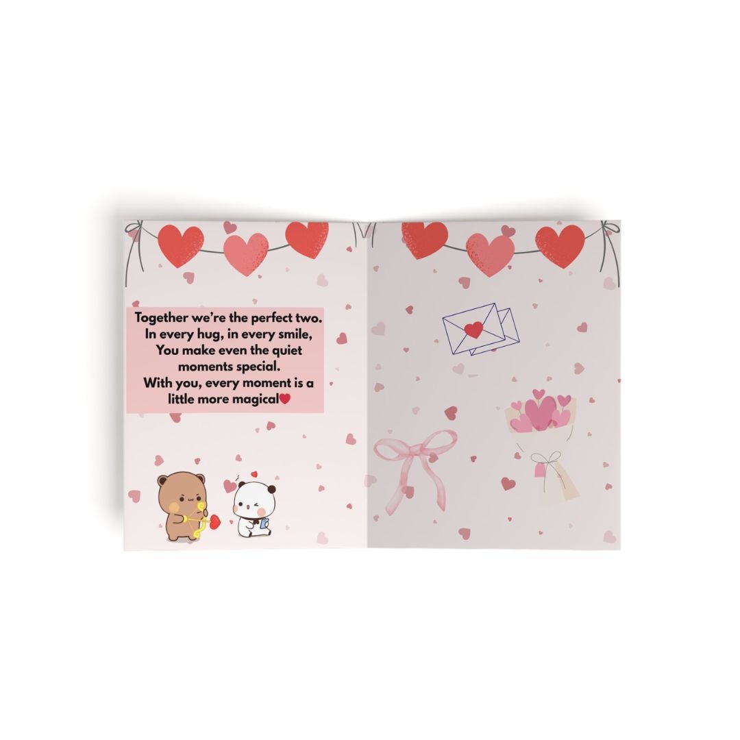 Bubu Dudu Valentine Greeting Card