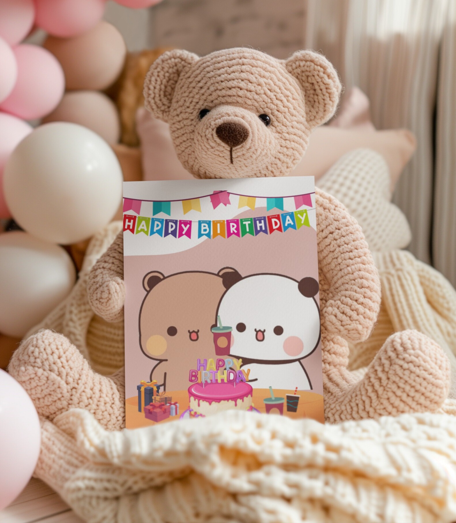 Bubu Dudu Birthday Greeting Card