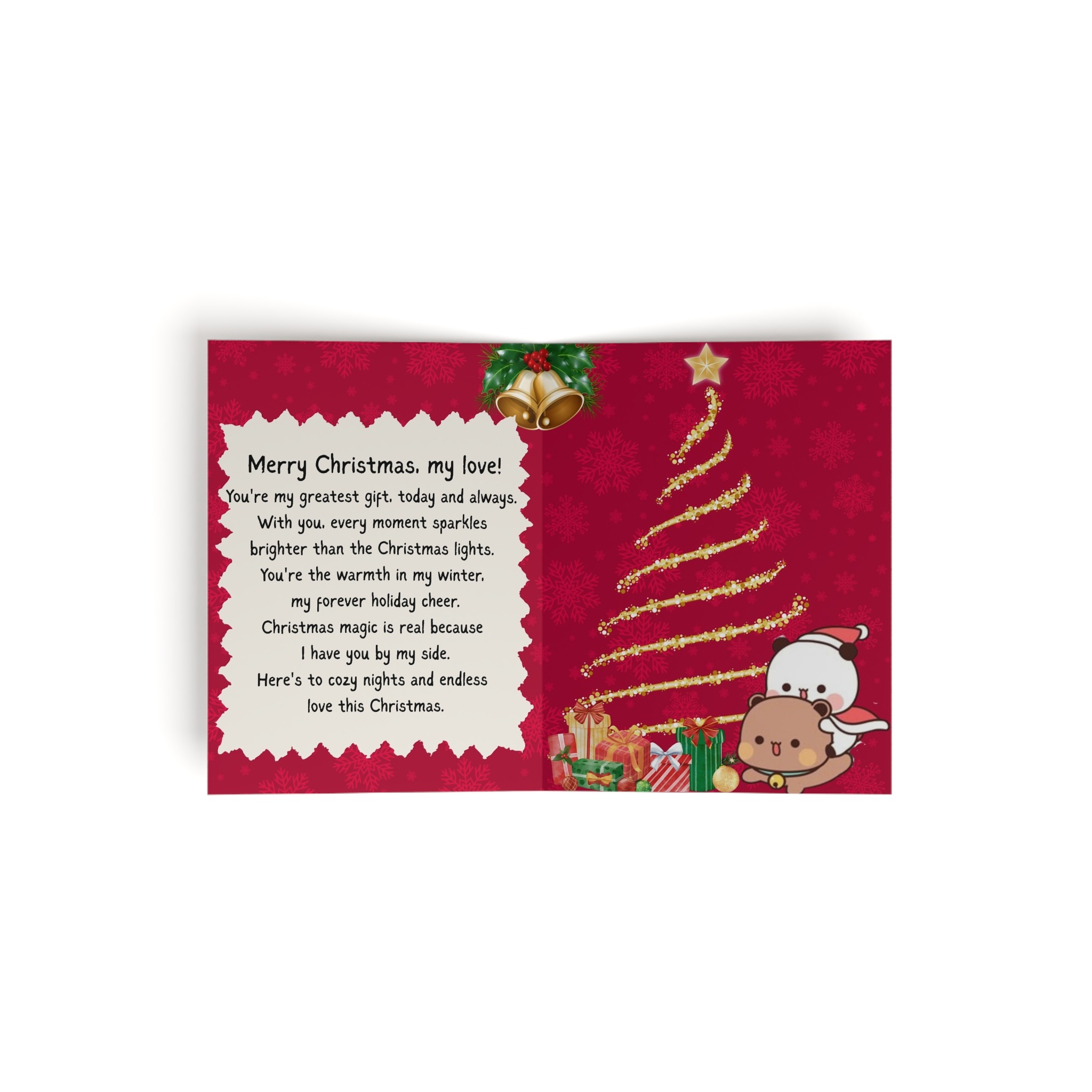 Bubu Dudu Christmas Greeting Card