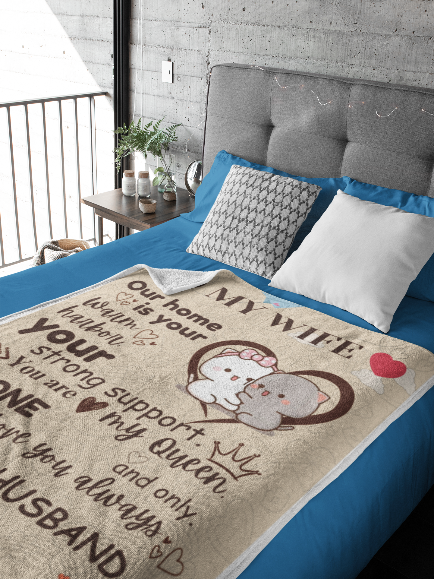 mockup-of-a-fleece-blanket-placed-over-a-bed-31314