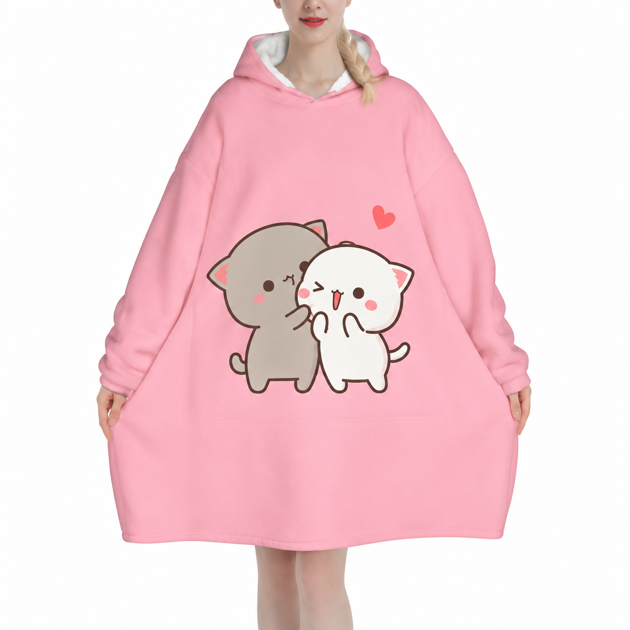 Peach Goma Blanket Hoodie (1) Peach Goma Blanket Hoodie