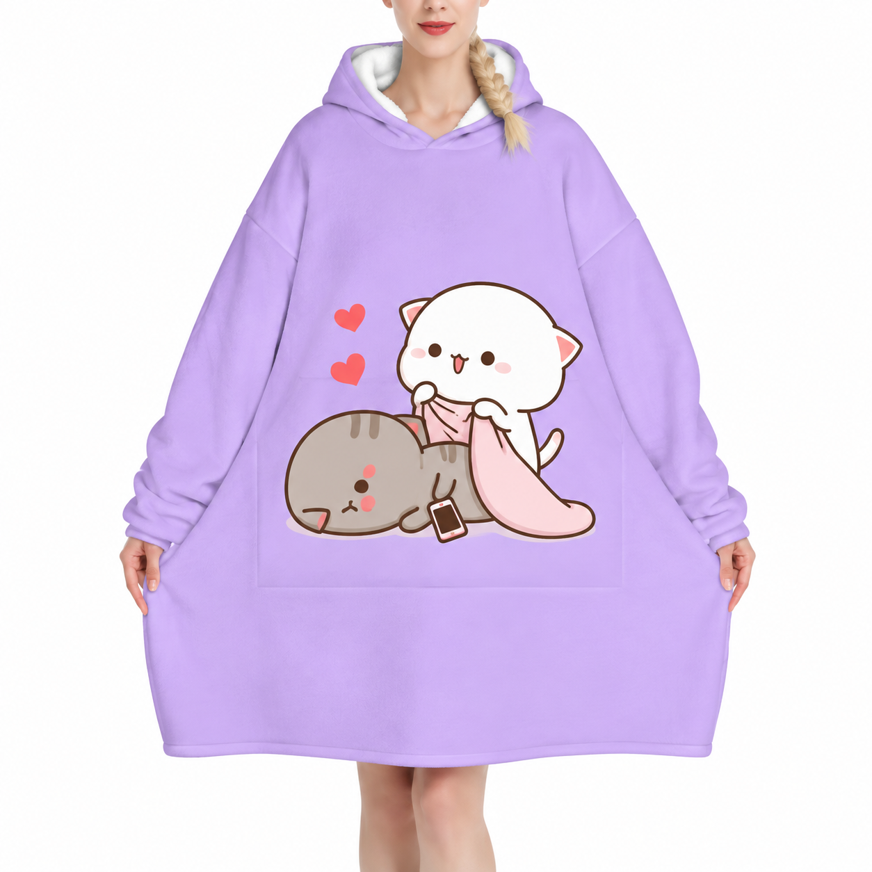 Peach Goma Blanket Hoodie (5) Peach Goma Blanket Hoodie