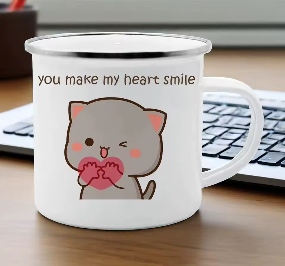Peach Goma Cute Coffee Mug – Adorable Peach Goma Ceramic Mug for Tea & Coffee